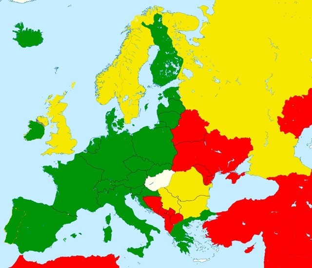 Hova utazhatunk idén nyáron? Összegyűjtöttük a zöld, sárga és piros országokat (frissítve)